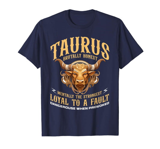 Taurus Zodiac Sign Bull Symbol Horoscope Astrology T-Shirt