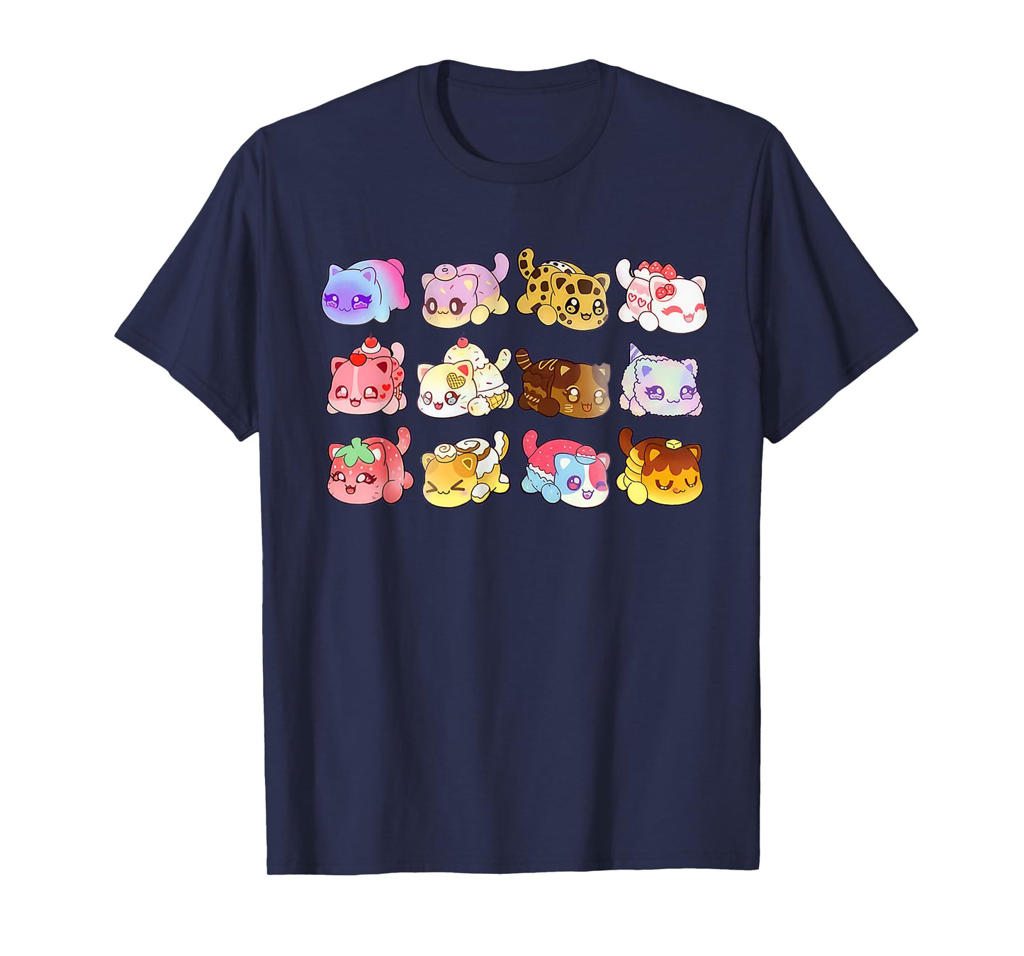 Cute Meemeow Cats Gift Tee for Kids and Cat Lovers Men Women T-Shirt