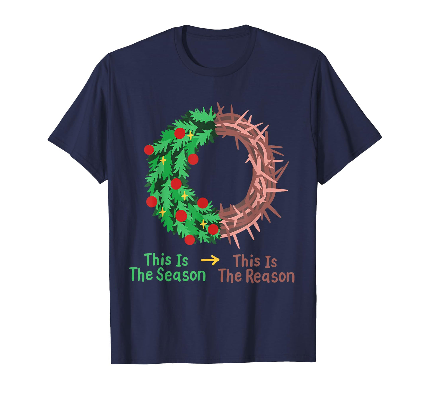 Christian Christmas Jesus This is The Season The Reason T-Shirt