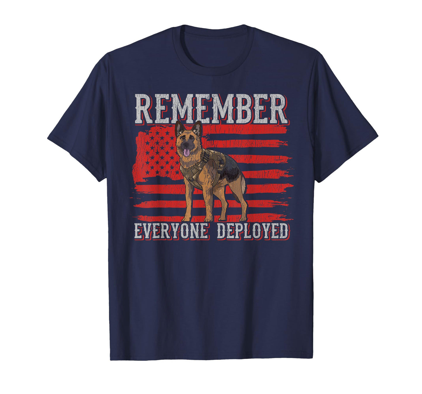 Military Dog Service RED Friday Remember Everyone Deployed T-Shirt