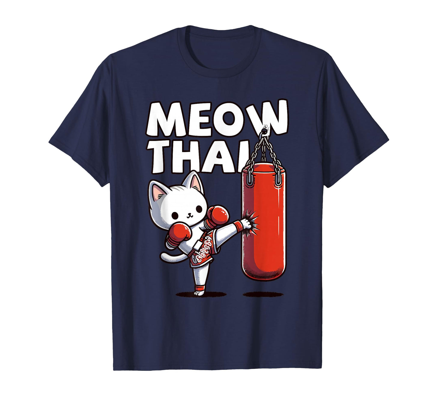 Muay Thai Cat, Meow Thai | Thai Boxing for Youth, Muay Thai T-Shirt