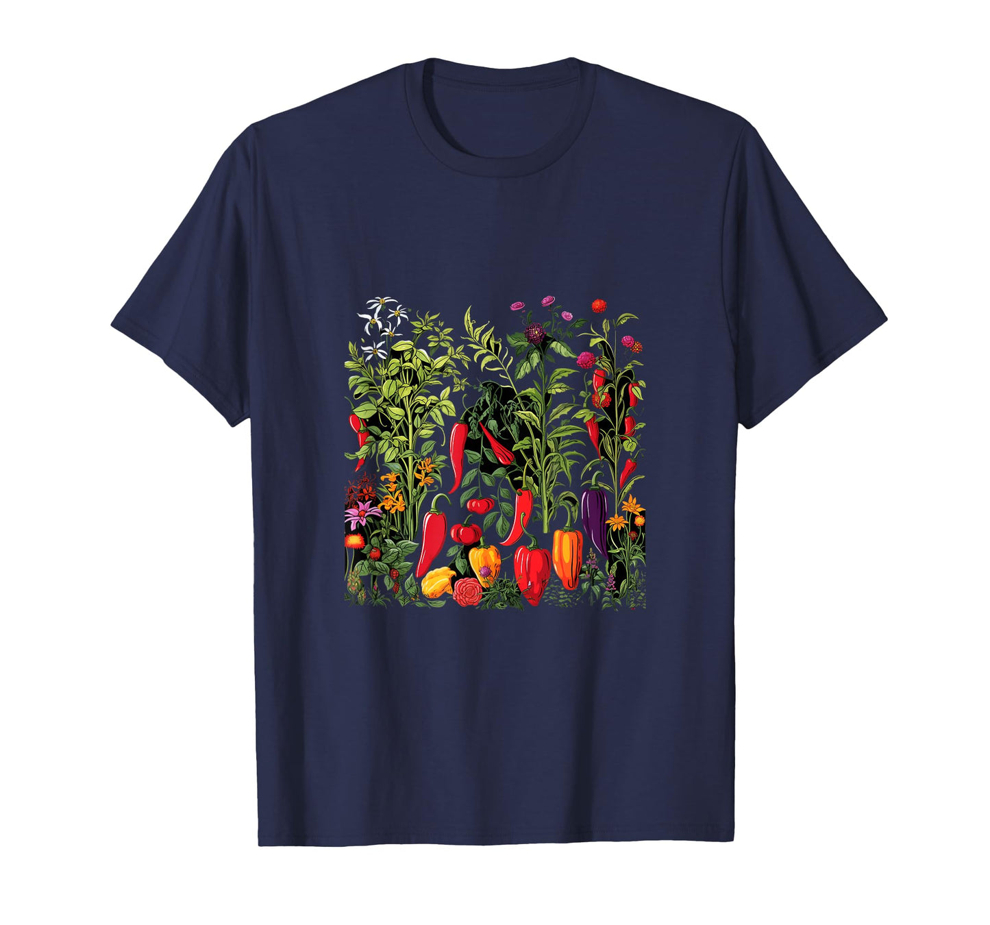 Chili Hot Pepper Plants Chillis Garden Spicy Pepper T-Shirt