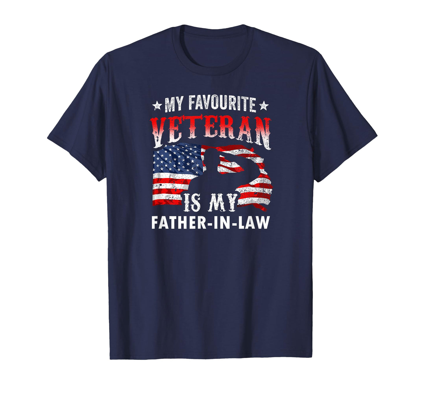 My Favorite Veteran Is My Father-In-Law Family Veteran's Day T-Shirt