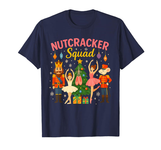 Ballet Nutcracker Squad Christmas Costume for Kids Women Men T-Shirt