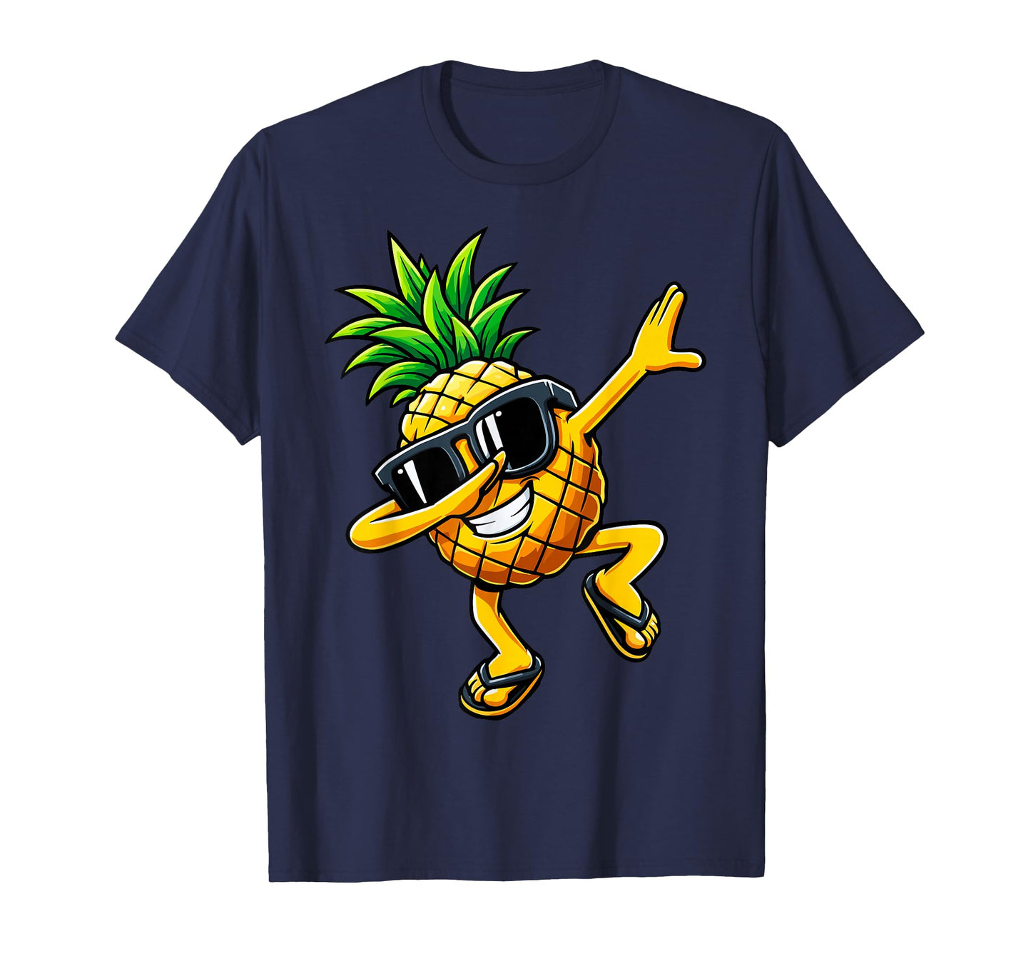 Dabbing Pineapple Sunglasses Hawaiian Aloha Beaches Hawaii T-Shirt