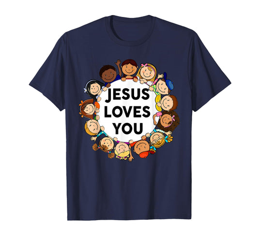 Christian Kids Jesus Loves You Child of God T-Shirt