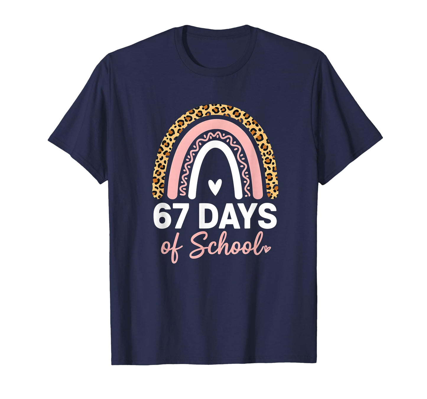67 Days of School Rainbow Students 67 Meme Humor Funny 6 7 T-Shirt