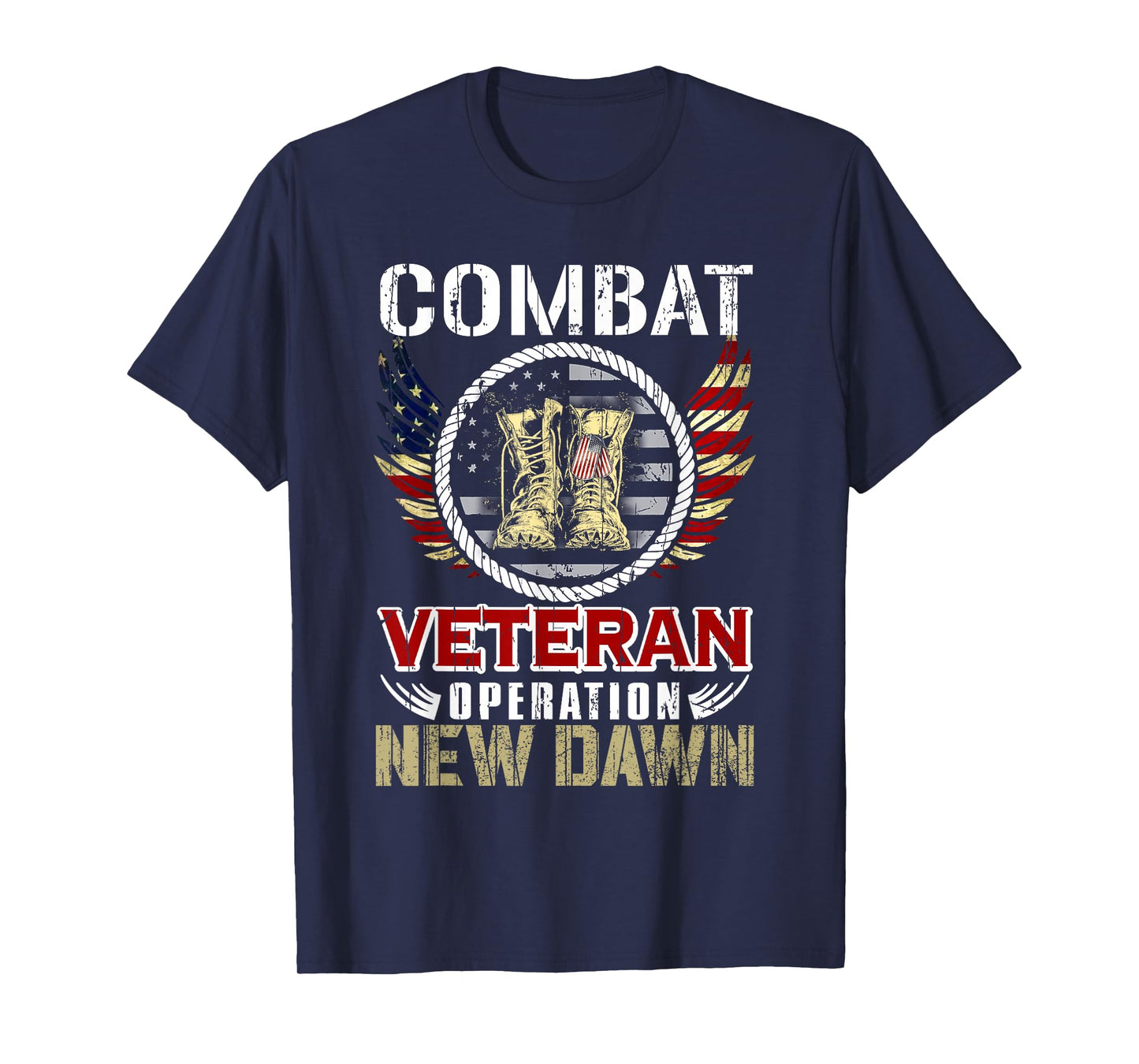 Combat Veteran New Dawn American Military T-Shirt