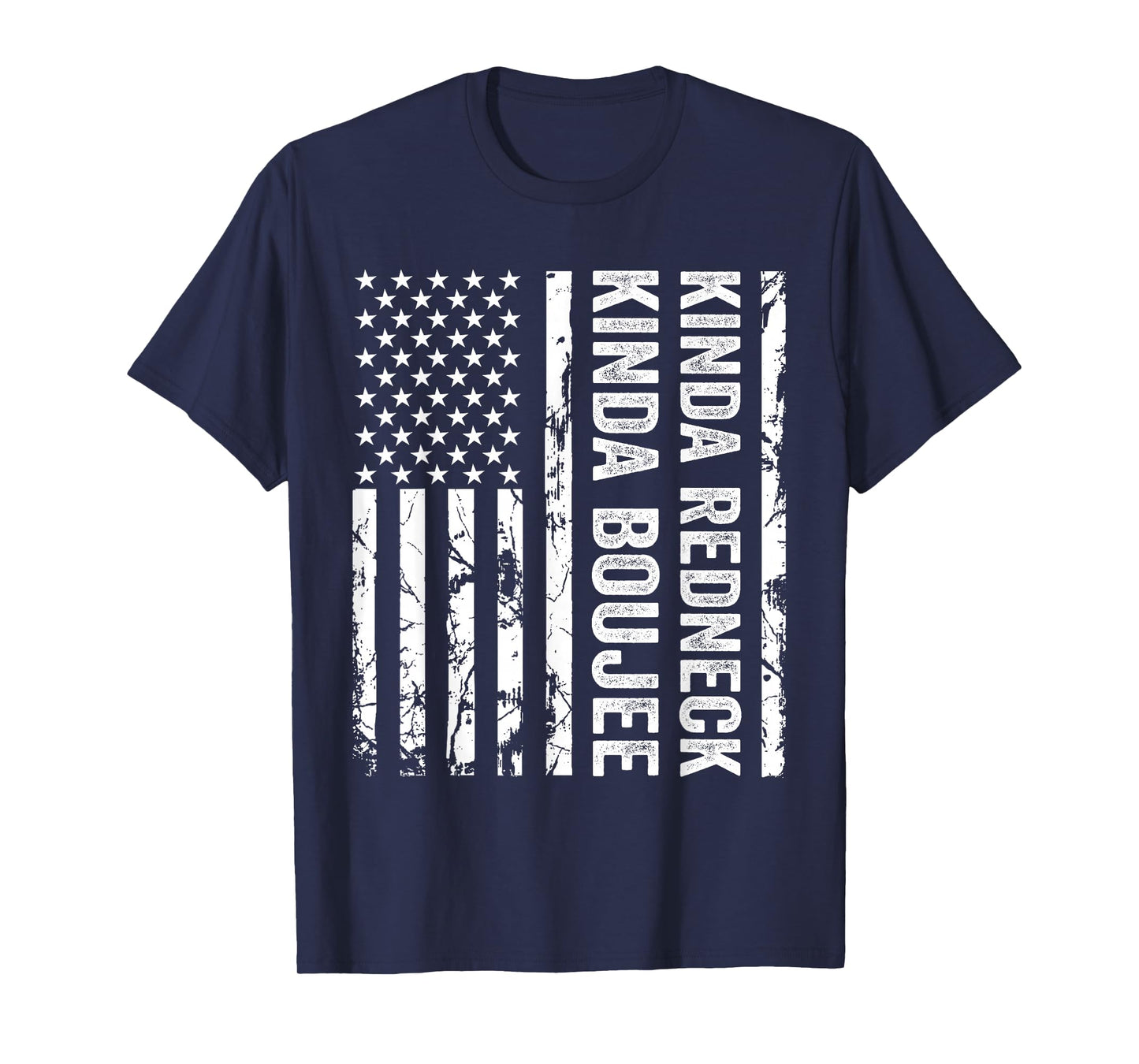 Kinda Redneck Kinda Boujee USA American Flag Southern T-Shirt