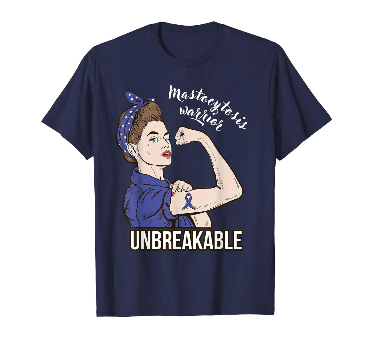 Mastocytosis Awareness For Her Warrior Unbreakable Support T-Shirt