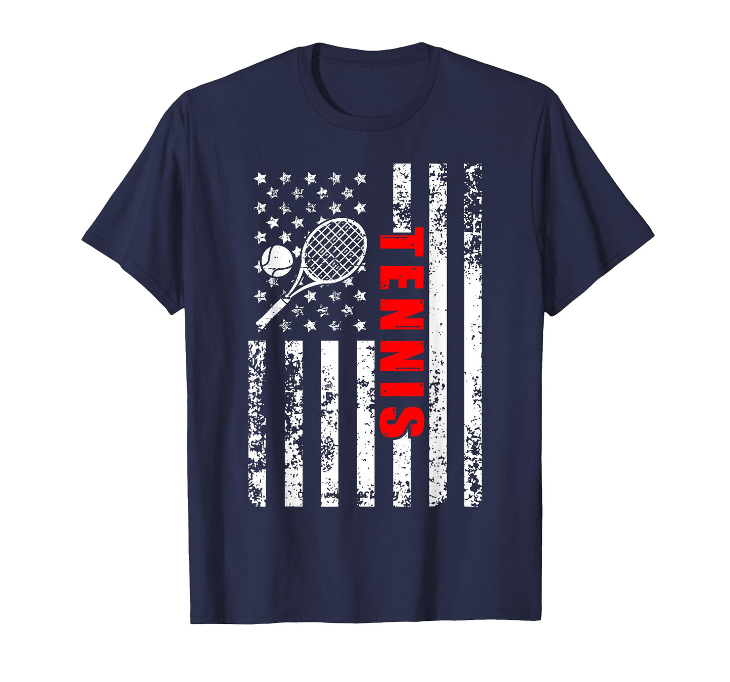 US American Flag Tennis Patriotic for men women kids Tennis T-Shirt