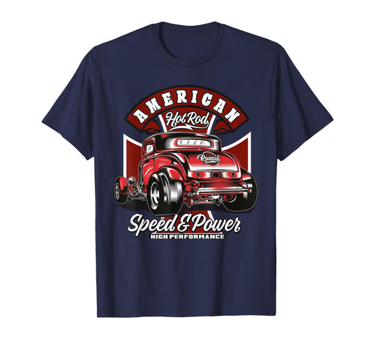 American Hotrod - Vintage USA Muscle Car T-Shirt