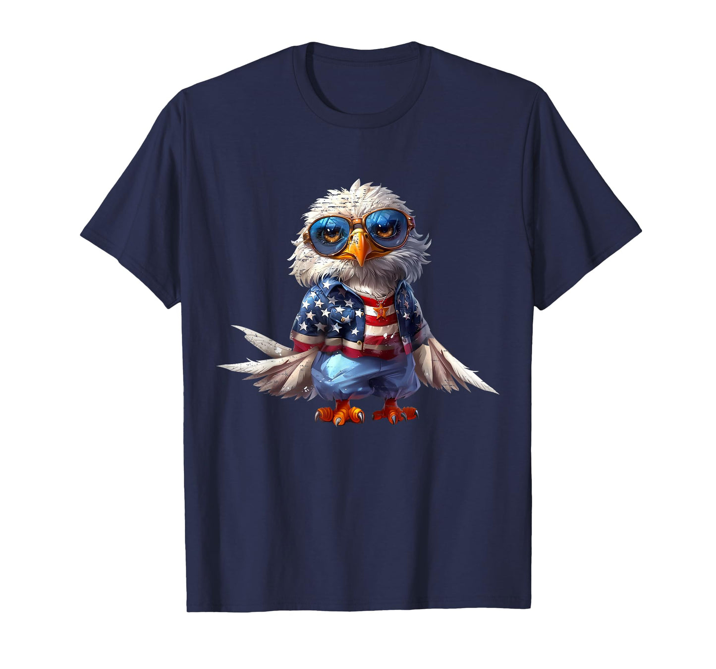 Eagle Patriotic USA American Flag 4th of July Kids boys girl T-Shirt