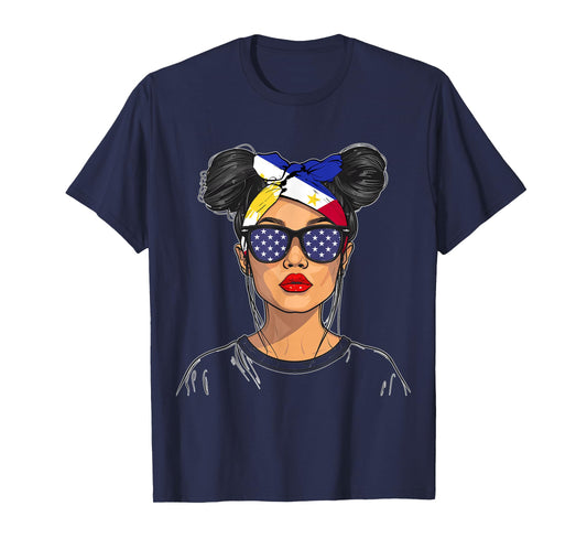 Philippines Flag Outfit for Woman American Souvenir Filipina T-Shirt