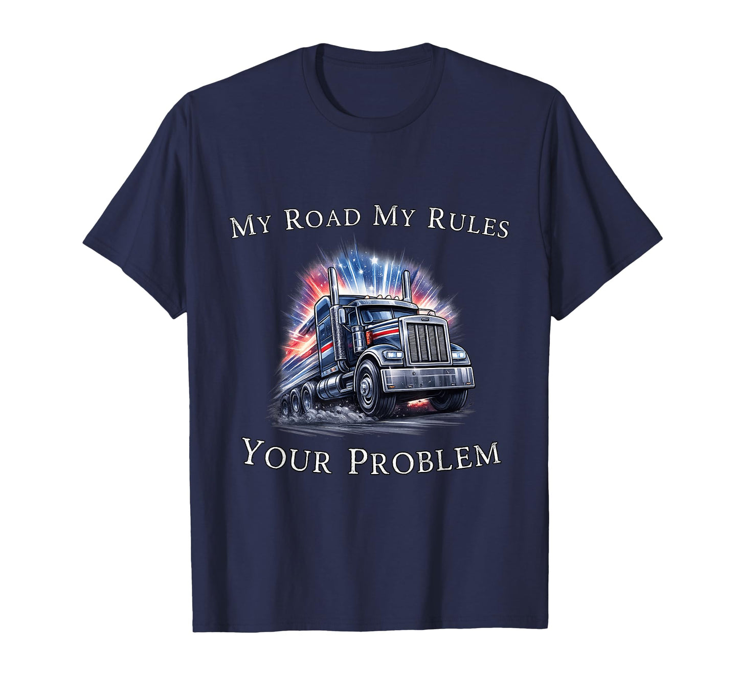 Trucker American Flag Truck Driver T-Shirt
