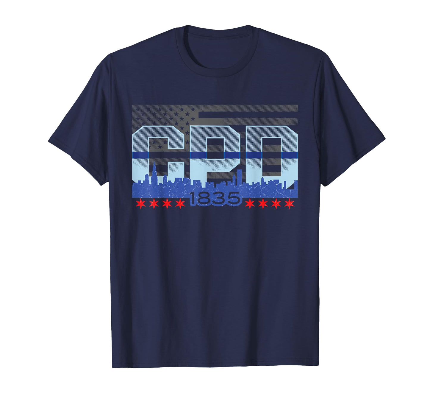 Chicago Police Officer Vintage CPD T-Shirt T-Shirt