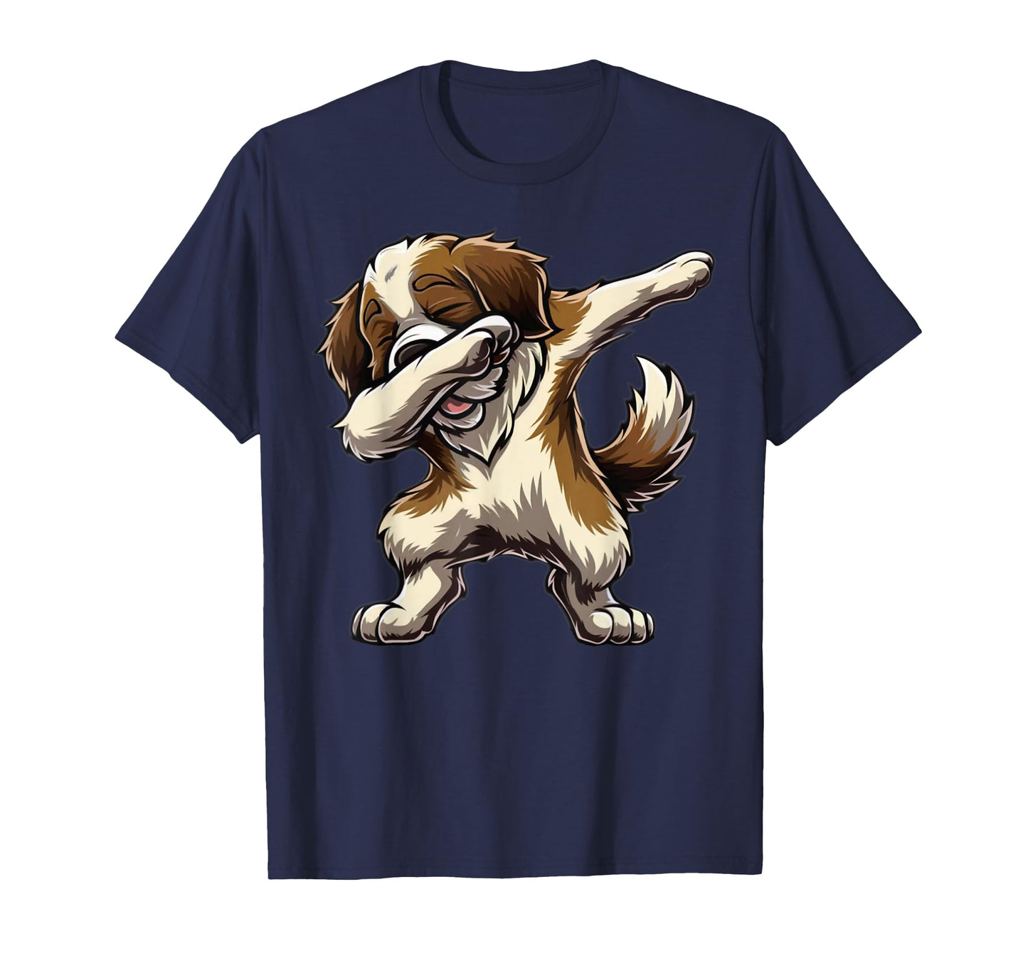 Dabbing Saint Bernard Dab Dance Dog Lover Gifts Men Women T-Shirt