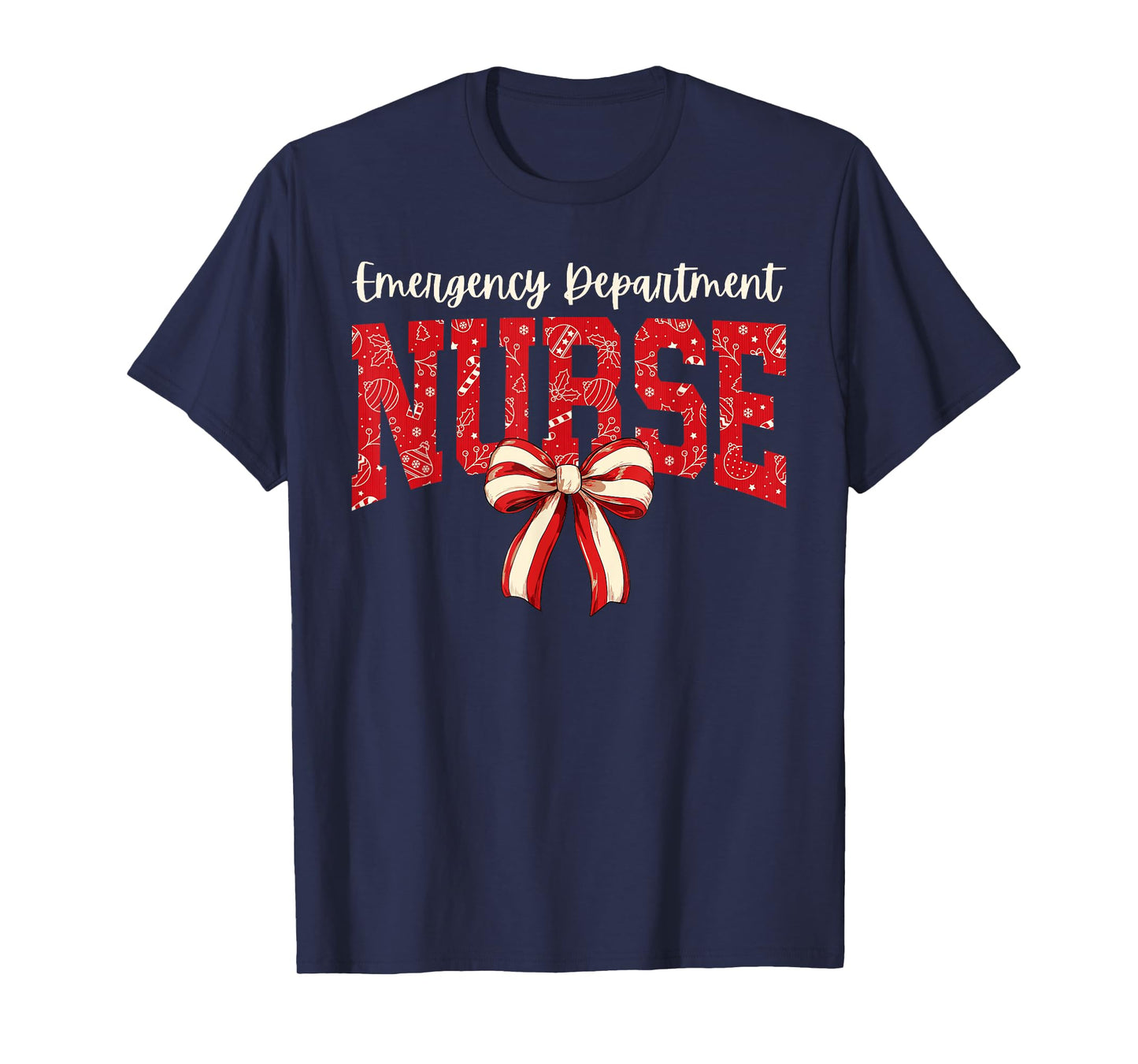 Christmas Emergency Room ER RN Nurse Department T-Shirt
