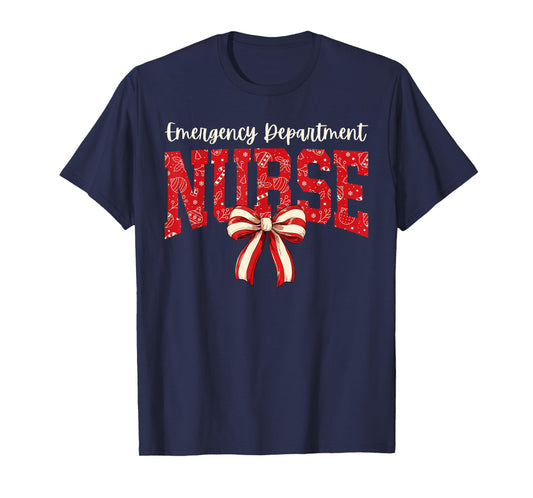 Christmas Emergency Room ER RN Nurse Department T-Shirt
