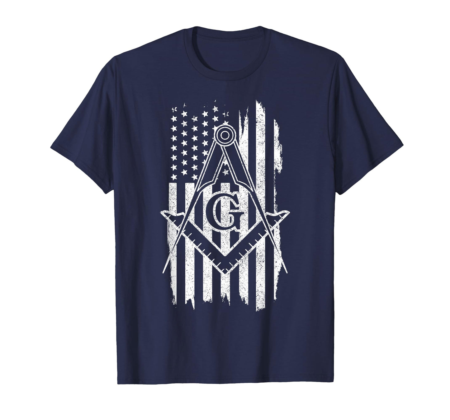 Patriotic Masonic American Flag T-Shirt