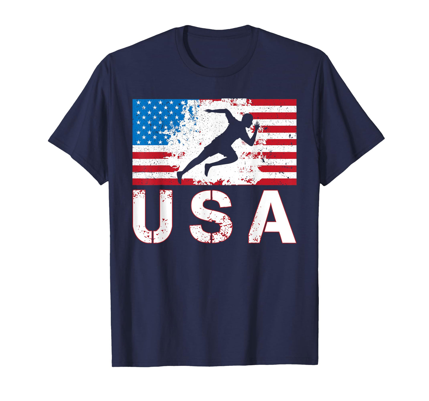USA Track and field team American flag US men women kids T-Shirt