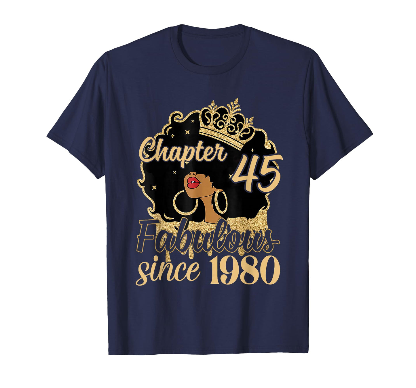 Chapter 45 Fabulous Since 1980 45th Birthday for Girls Women T-Shirt