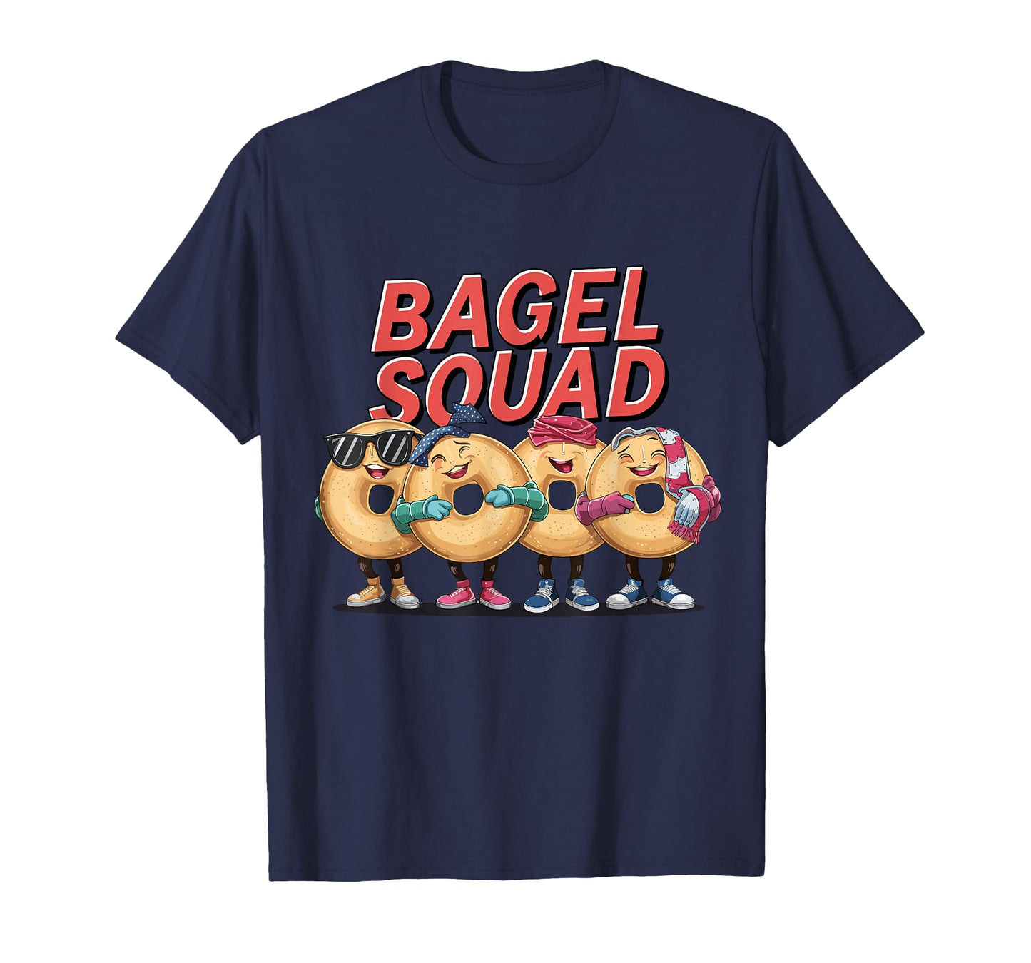 Bagel Squad Shirt for Bagel Lover | Jewish Food Bagel T-Shirt
