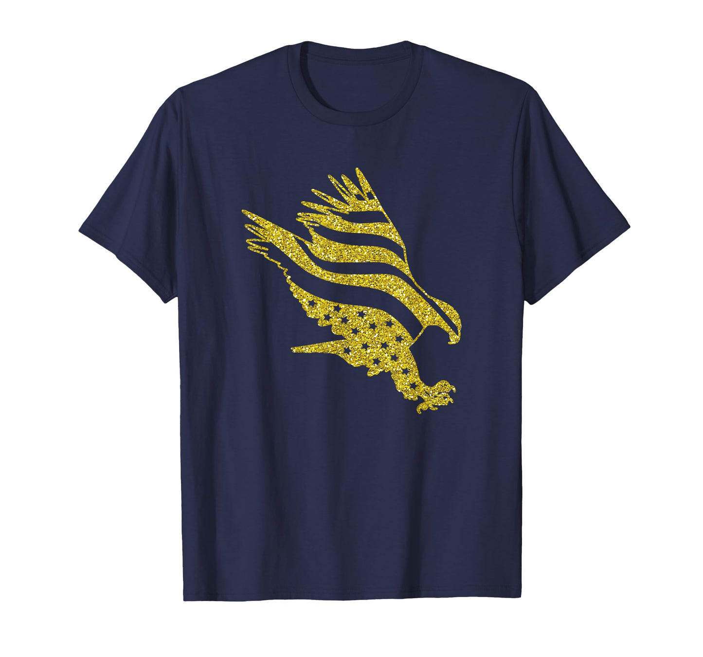 Patriotic T-Shirt Golden American Eagle Men Women Kids Gift T-Shirt