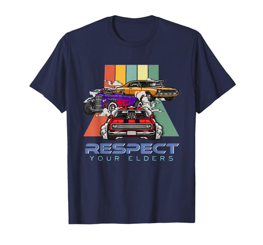 Car Guys Respect Your Elders Classic Cars T-Shirt