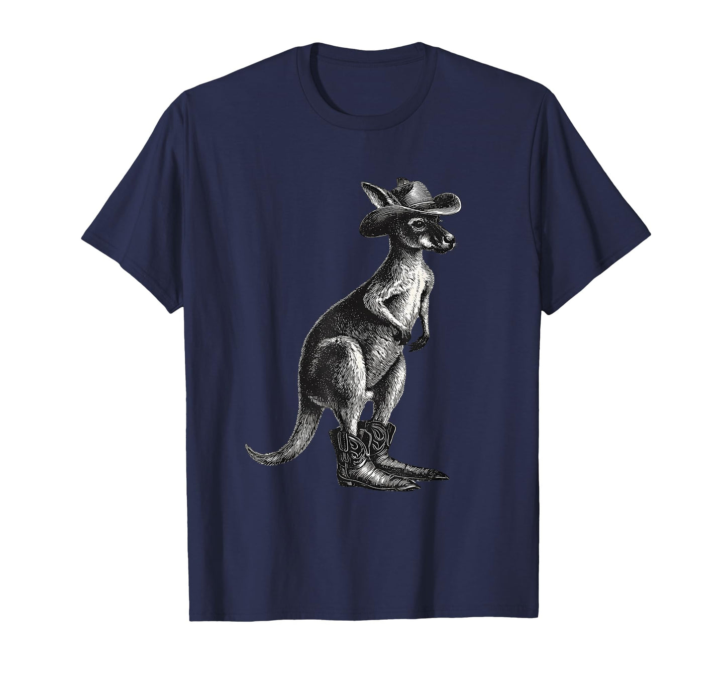 Country Cowboy Kangaroo Rodeo Cowgirl Western Australia T-Shirt