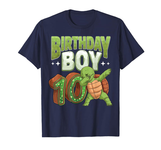 10 year old Turtle animal lovers 10th Birthday Boy T-Shirt