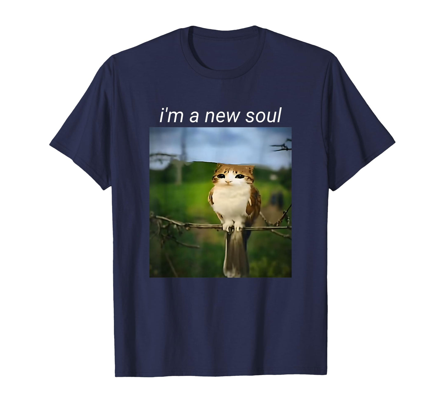 My Spirit Animal Funny Meowl Meme, Cat Owl Meme Brain Red T-Shirt