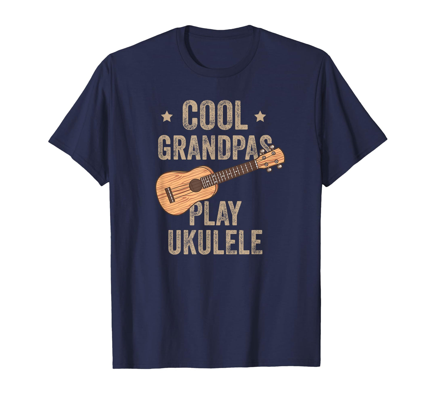 Cool Grandpas Play Ukulele Ukulele Music Guitar T-Shirt
