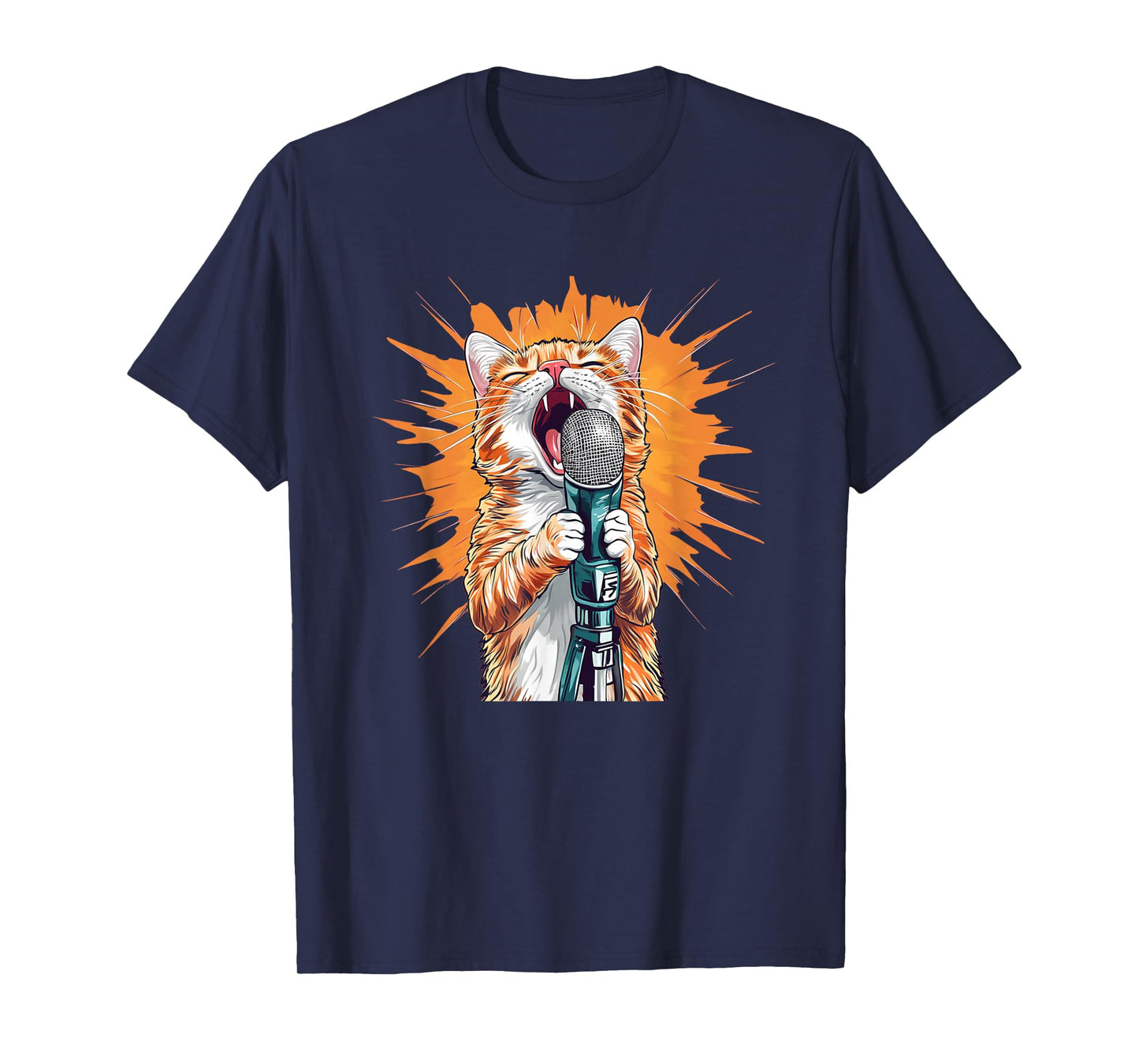 Awesome Karaoke Outfit with Singing Cat T-Shirt