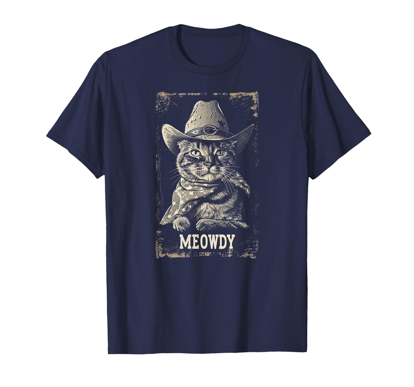 Meowdy Cat, Cowboy Kitten, Country Music T-Shirt