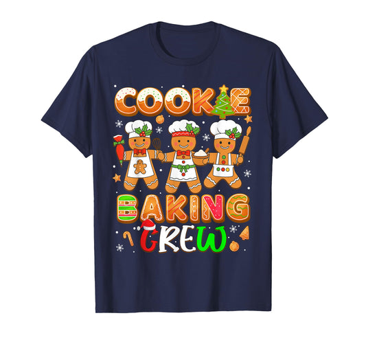 Cookie Baking Crew Funny Christmas Gingerbread Lovers T-Shirt