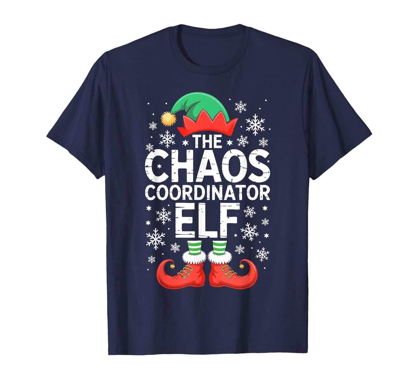 The Chaos Coordinator Elf Shirt Family Matching Christmas T-Shirt