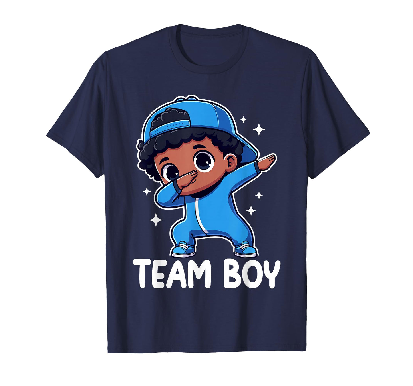 Gender Reveal Party Team Boy Baby Dabbing Announcement T-Shirt