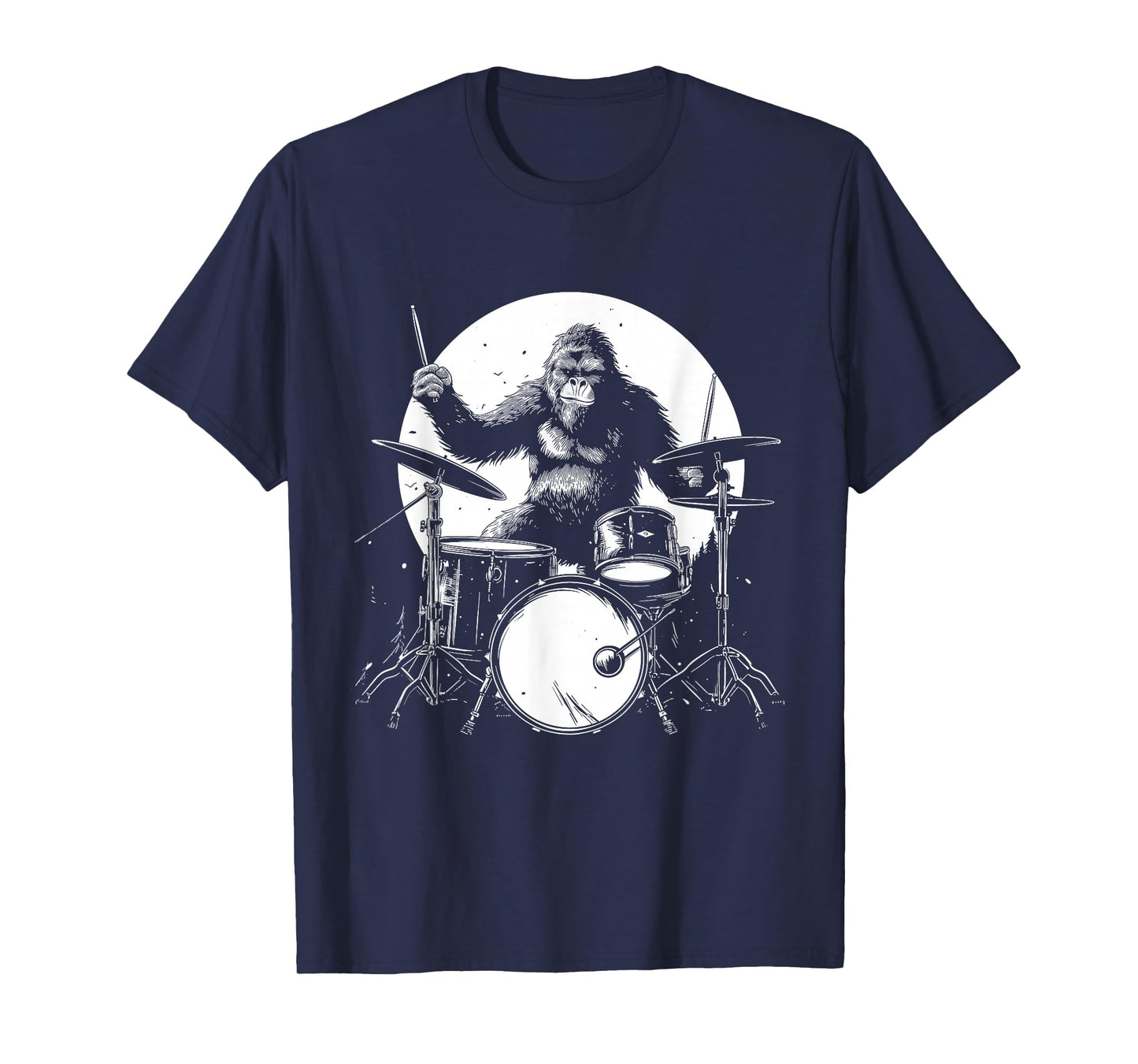 Bigfoot Drummer - Funny Sasquatch Drummer T-Shirt