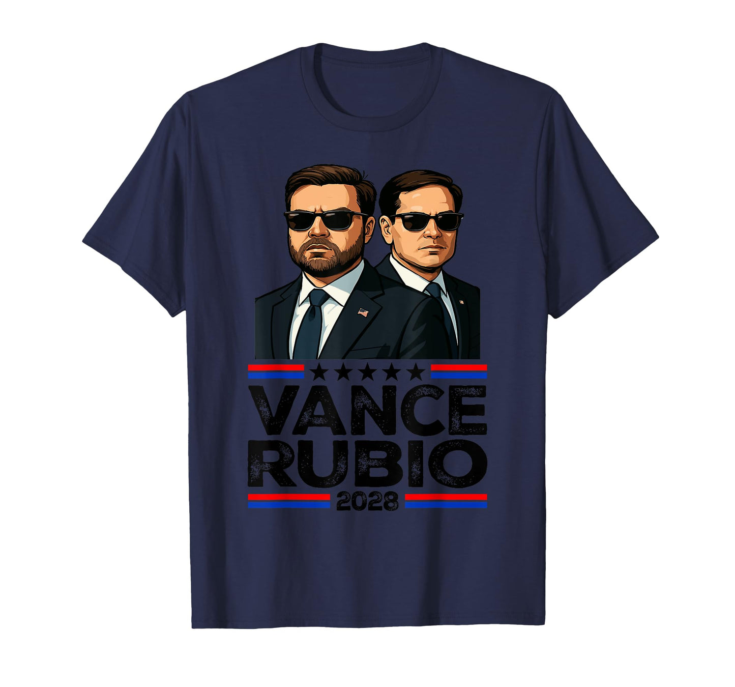 Vance Rubio 2028 J D Vance Marco Rubio President 2028 Funny T-Shirt