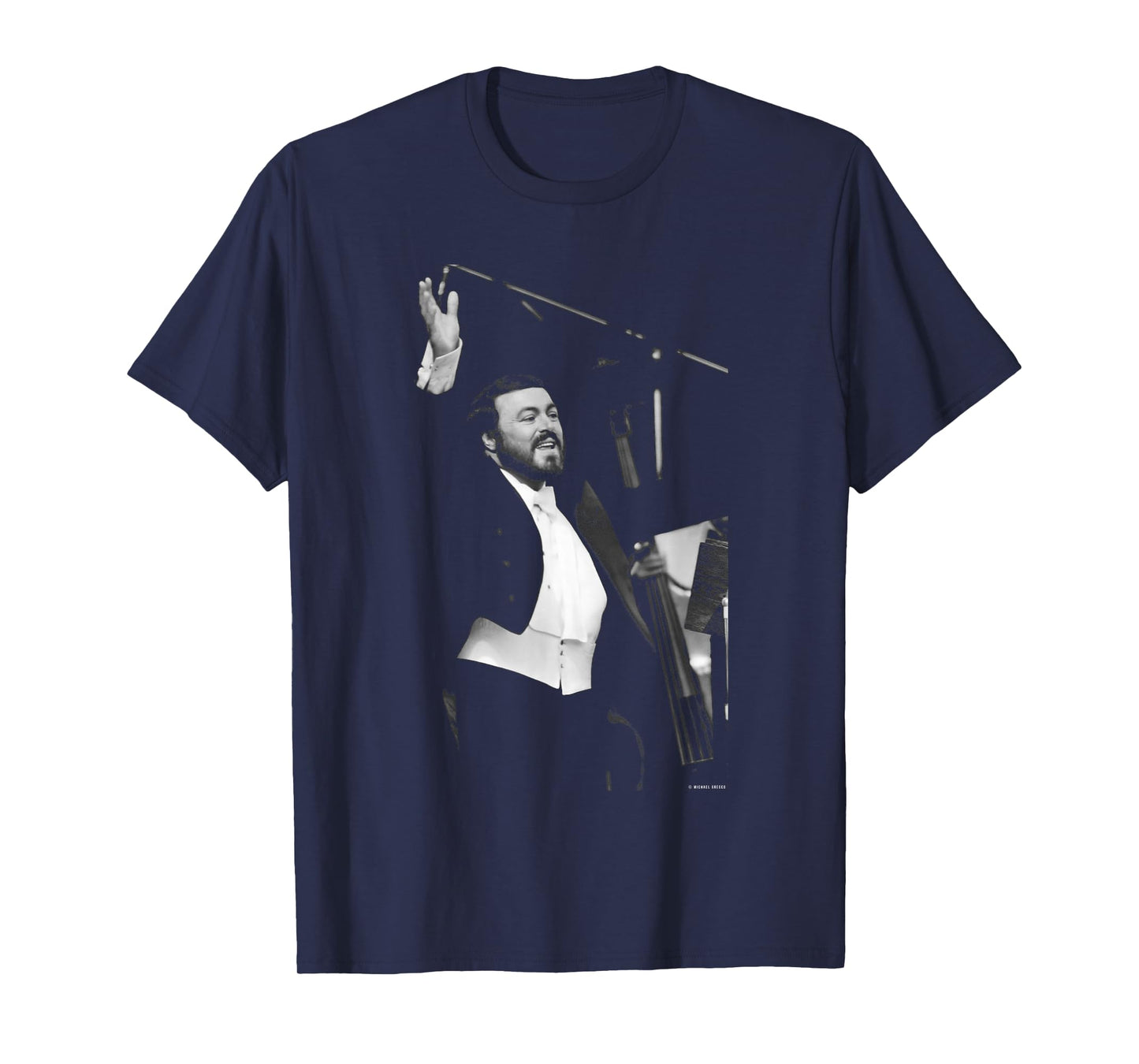 Italian Opera Singer Luciano Pavarotti by Michael Grecco T-Shirt