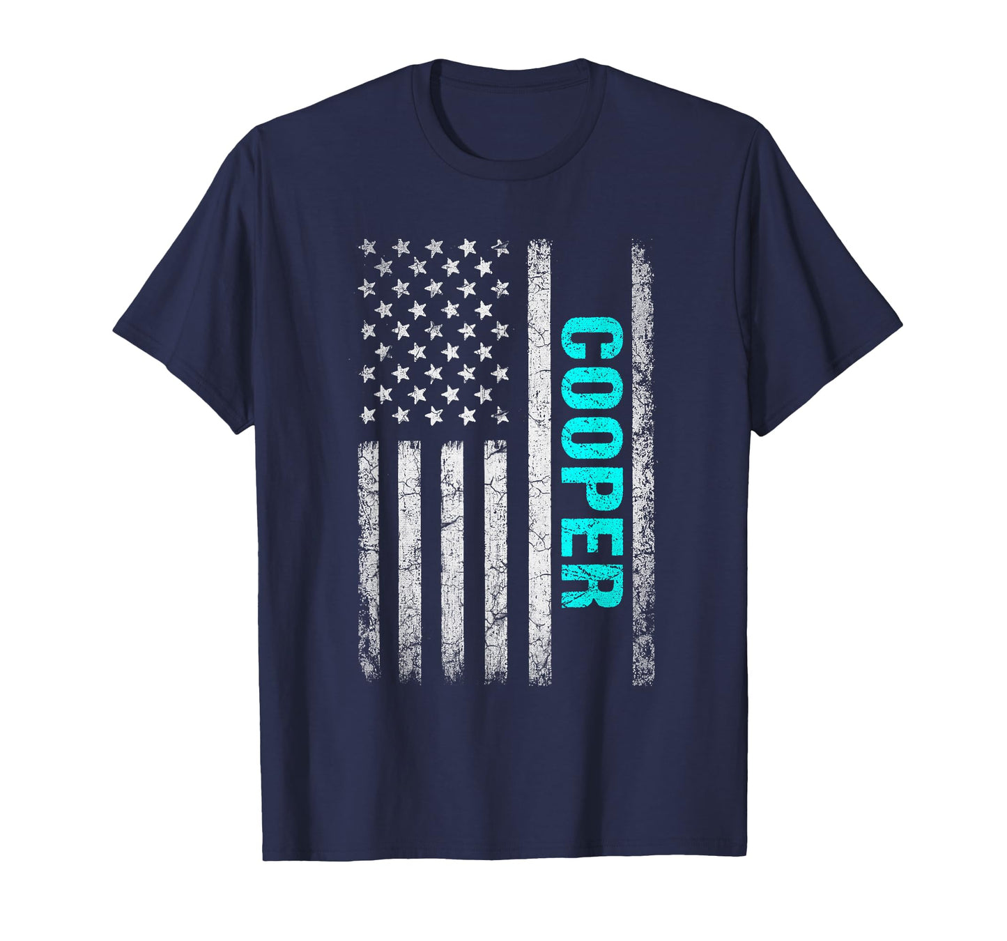 Cooper Name American Flag - Cooper Last Name T-Shirt