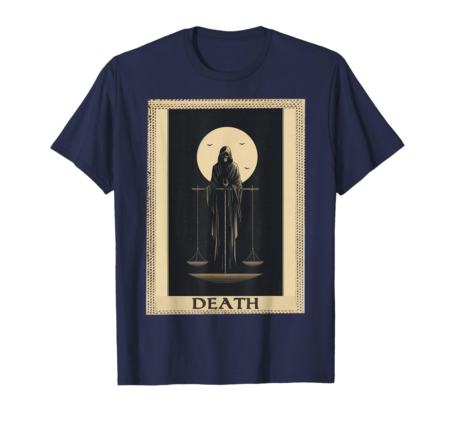 FoolsFate Unisex-Adults Death Zodiac T-Shirt, Black, Small, Short Sleeve, Regular Fit, Cotton 60% Polyester 40%