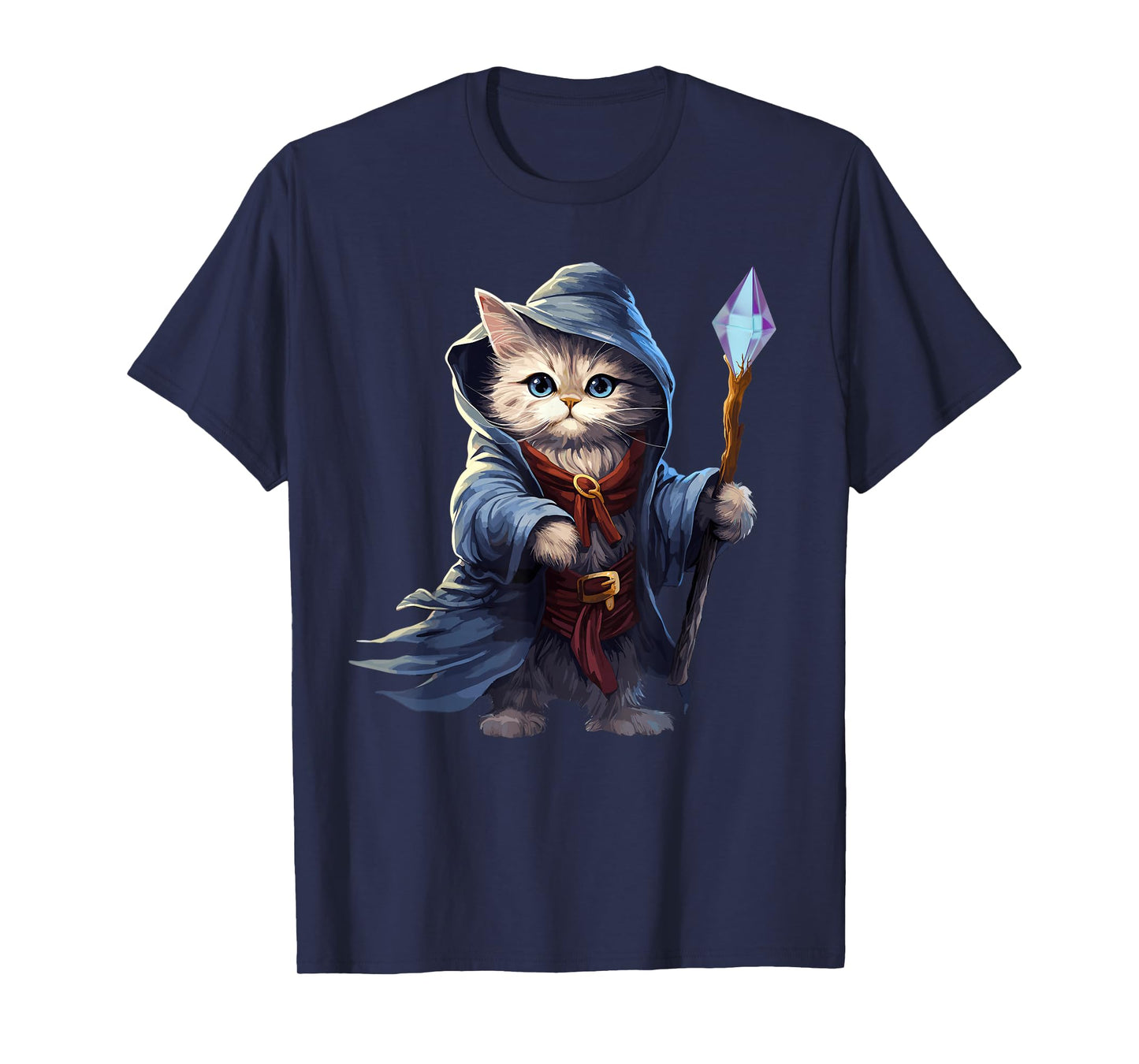 Wizard Cat, Funny Cat Wizard T-Shirt