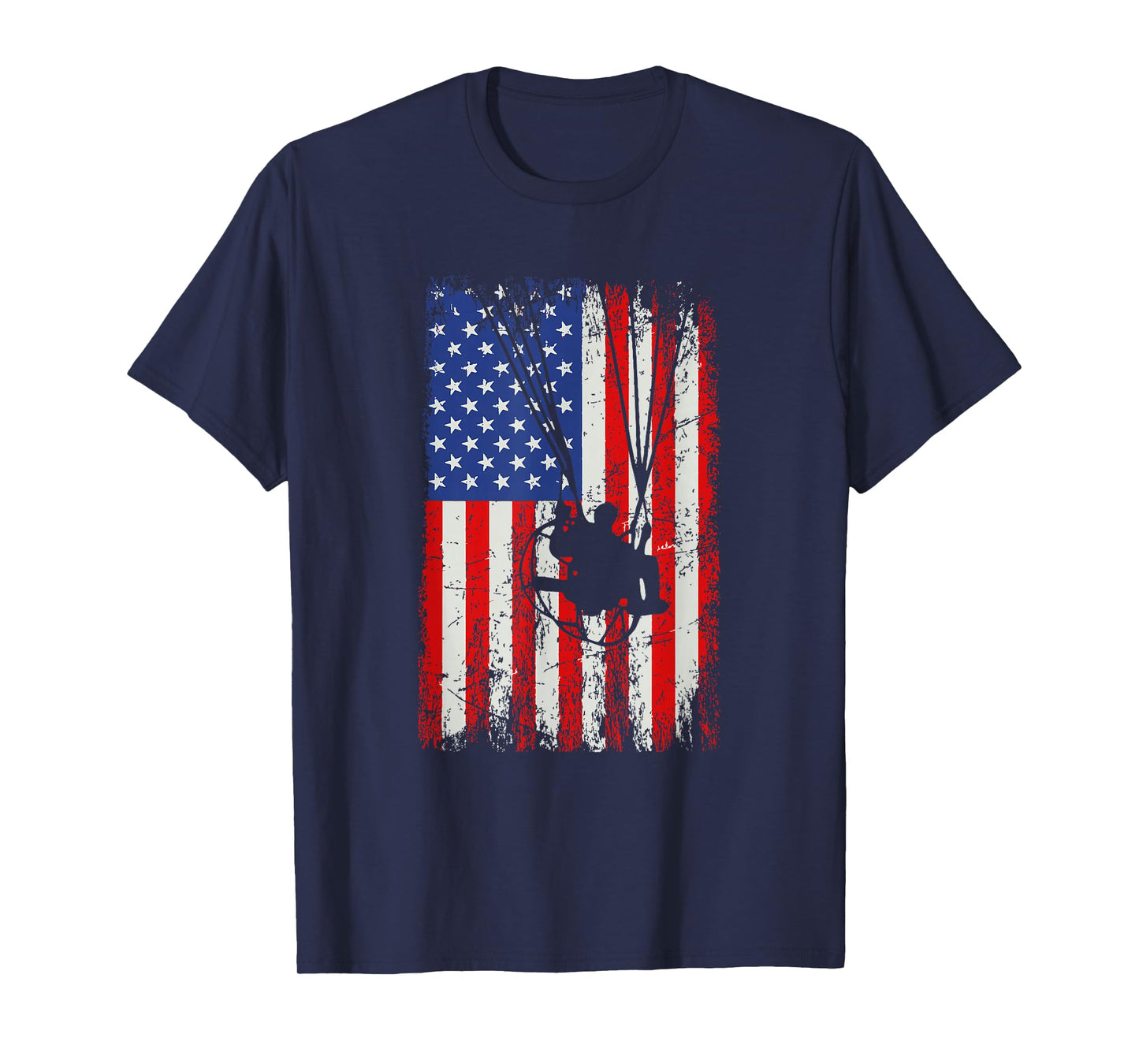 paramotor American Flag, paramotor T-Shirt