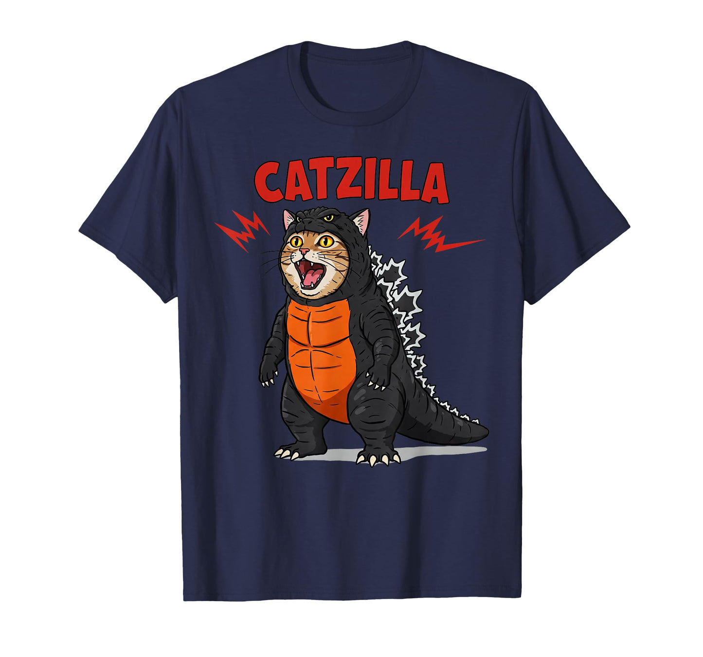 Cute Catzilla Cat Japanese Art Funny Gifts For Men Women Kid T-Shirt