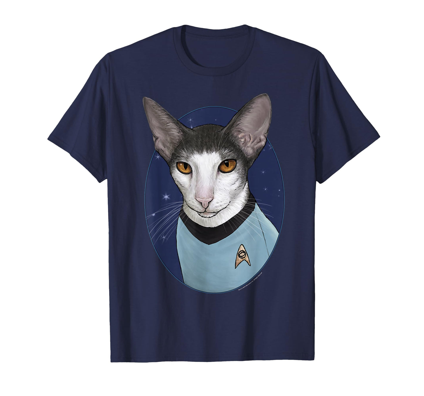 Star Trek: The Original Series Spock Cat Portrait T-Shirt