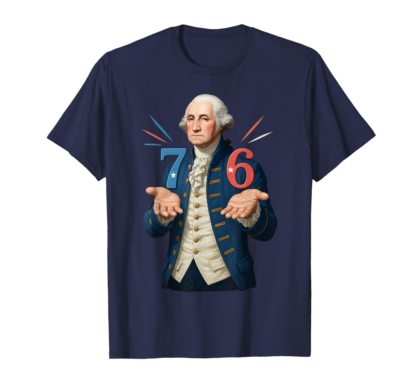 HUGvyn 6-7 7-6 George Washington Seven Six Teacher American T-Shirt