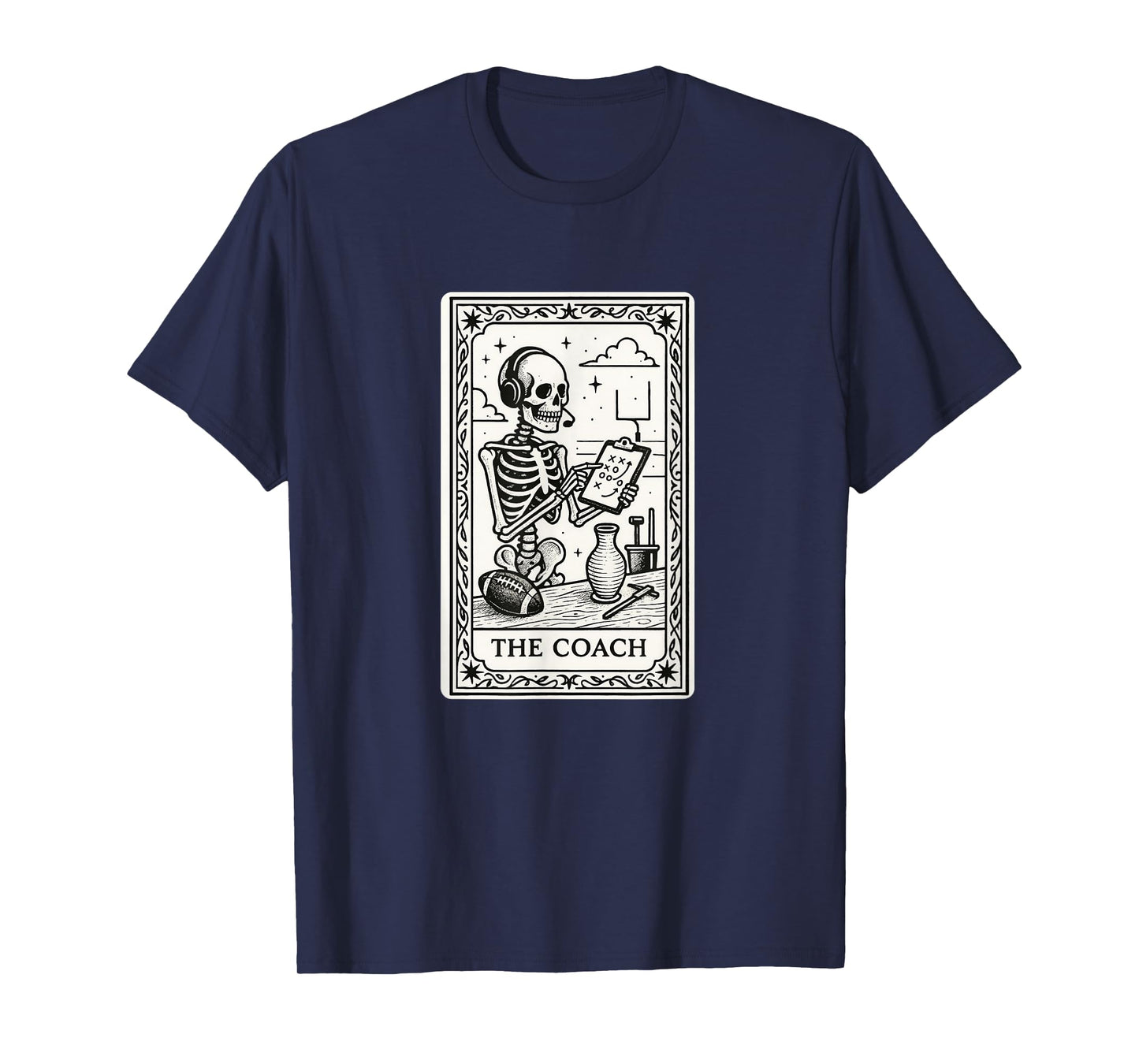 The Coach Tarot Card - Halloween Spooky Gothic Witchy T-Shirt