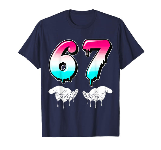 Cool Six Seven 6 7 Meme Gen Alpha Slang Costume Matching T-Shirt